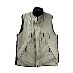 Bogner Men’s Vest Size 44 Black Multi Pockets Front Full Zip